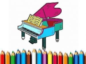 BTS Piano Coloring Book Online Game