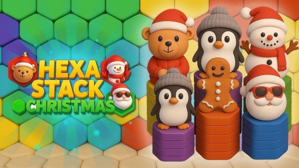 Holiday Hexa Puzzle Stack
