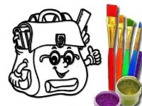 School Bag Coloring Fun