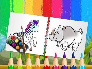 Funny Animals Coloring Book Online Game
