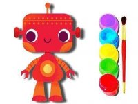 Robot Coloring Book for Children