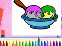 Ice Cream Coloring Art Activity