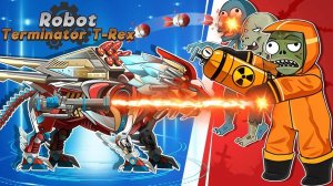 Robot Terminator T-Rex: Dino Robot Battle