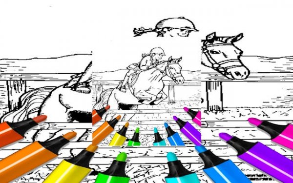 Bouncing Fun Coloring Pages