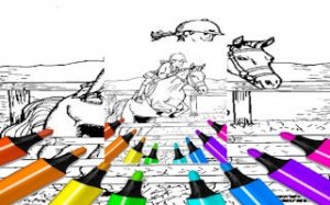 Bouncing Fun Coloring Pages